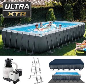 Intex Ultra XTR Frame Pool  732 x 366 x 132 cm  Sandfilter Leiter  26364GN