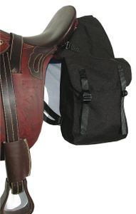 Satteltasche für Pferde Packtasche Doppelpacktasche schwarz 013/04D