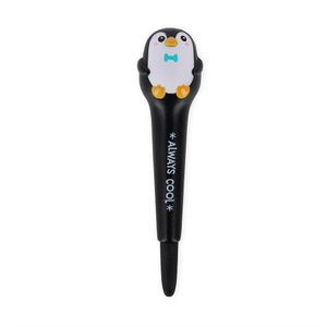 LEGAMI, Anti-Stress-Gelstift  Squeezies, Schrein zum Entspannen, Konzentration, Anti-Stress, super weich, schwarze Tinte, Durchmesser der Spitze 1 mm, Thema Pinguin