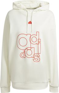 ADIDAS French Terry Print Hoodie damska biała S