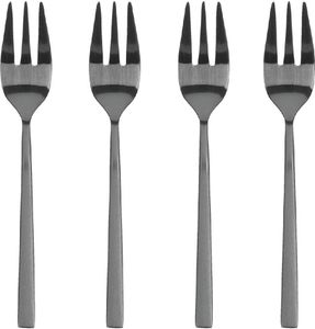 Bitz Kuchengabelset schwarz matt 14,5 cm 4tlg.