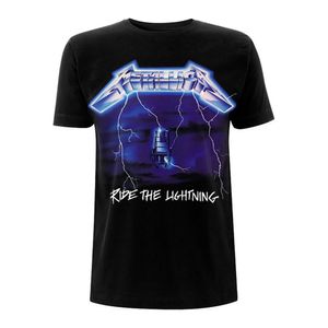 Metallica - "Ride The Lightning Tracks" T-Shirt für Herren/Damen Unisex RO524 (M) (Schwarz)