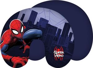 Spider-Man Nackenkissen, Reisekissen, Nackenhörnchen mit Spider-Man, Super Hero, Spinne, 28 x 33 cm, 100% Polyester