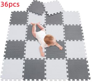 36pcs Krabbelmatte Puzzelmatte für Babys und Kinder Bodenmatte Spielmatte Schutzmatte Kinderteppich