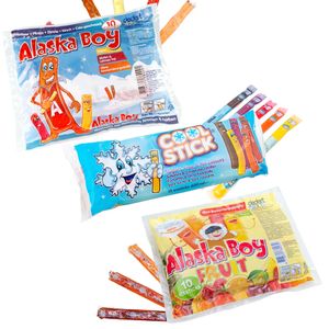 Dedert Alaska Boy Wassereis 3 Sorten SET 2x10x - 1x16x Pakete Eis-Sticks