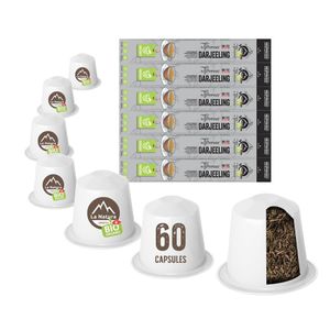 Darjeeling Tee - 60 Teekapseln | La Natura Lifestyle by Tpresso Organic 120g| biobasiert | Nespresso®*³ kompatible