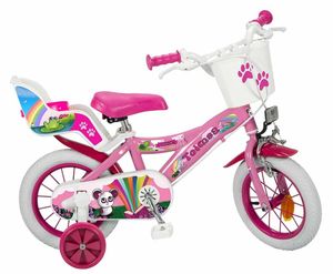 12 Zoll Kinder Mädchen Fahrrad Kinderfahrrad Mädchenfahrrad Mädchenrad Rad Bike Fantasy PINK