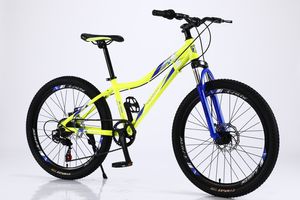 Vankel 24 Zoll Mountainbike MTB für Kinder Jungen Mädchen, Fahrrad mit 7 Gang Kettenschaltung