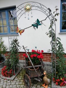 GardenAndPools Rosenbogen HOLLAND RUND Gesamtbreite 1,20 m Verzinkt Pergola Metallrosenbogen Gartenbogen Rosensäule Rozenboog Rose Arches