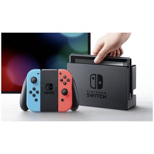 Nintendo Switch Konsole, mit verbesserter Akkuleistung, Farbe Neon-Rot/Neon-Blau HAC-001(-01)