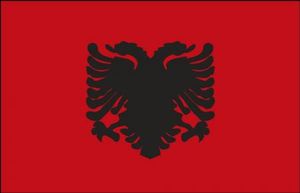 Dekofahne - Albanien - Gr. ca. 150 x 90 cm - 80008 - Deko-Länderflagge