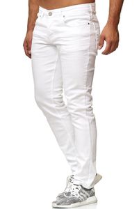 Tazzio Herren Jeans Slim Fit 16533 Weiß W30/L32