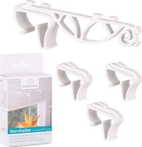 Innoperform Halter für Fenster für Dekoartikel mit Kabelführungen