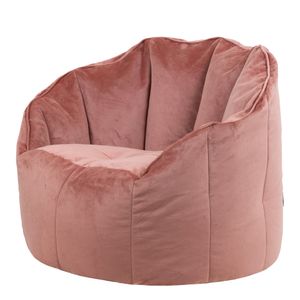 icon Sitzsack-Sessel Bean Bag Sirena, Rosa, Samt, Plüsch Xl Sitzsack Erwachsene mit Füllung Für Das Wohnzimmer, Groß Indoor Sitzsäcke - Hergestellt in Deutschland