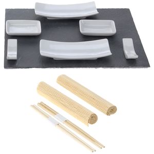 EXCELLENT HOUSEWARE Servierset für Vorspeisen Snacks SUSHI EXCELLENT HOUSEWARE Servierset für Vorspeisen Snacks SUSHI