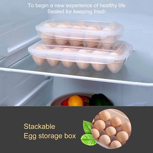 Eierbehälter Eierhalter Eierbox Tragbare Kühlschrank Eier Aufbewahrungsbox Mit Deckel Aus Kunststoff Für 10 Eier (10 Zellen)