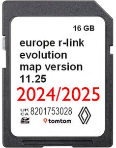 Map Gps Navigation Karte Renault R-Link Evolution Tomtom Live 11.25 2024/2025