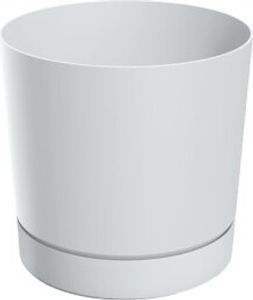 Doniczka z podstawkiem biała TUBO P DPOP350-S449