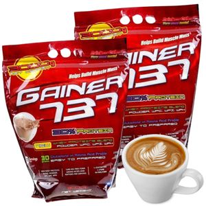 GAINER 737 Neu Wey Protein Complex Mass Glutamin Muskelaufbau Cappuccino 3kg  x2