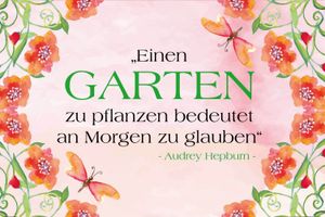 Audrey Hepburn Poster - Einen Garten Zu Pflanzen Bedeutet An Morgen Zu Glauben (61 x 91 cm)