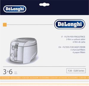 Delonghi Filter für Fritteuse Fettdunst-,Aktivkohlefilter Type: F28-9 (1er Pack)