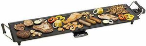 Bestron elektrischer Tischgrill, XXL Plancha-/Teppanyaki-Grillplatte mit Antihaftbeschichtung