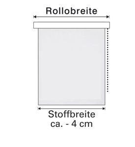 Gardinia Seitenzug-Rollo LICHTDURCHLÄSSIG 820 Uni grau 62 x 180 cm