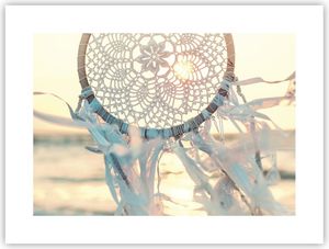 Poster - Poster ohne Rahmen - Boho Ornament Anhänger - 40x30 cm - Wand Bild - Wanddeko - Wandbilder - Kunstposter - Wandposter - Bilder - Kunstdruck - Wanddekoration - Wandbild - P2XAA40x30-4554