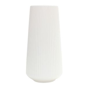 Große einfache Plastikvase Trocken- und Nassblumenblumenanordnung Behälter-Weiß