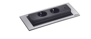 Tischsteckdose Einbausteckdose Versenkbar Steckdose Steckdosenleiste USB 2-fach