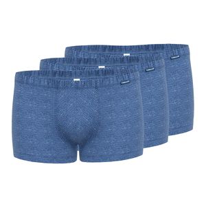 Ammann 3er Pack Jeans Single Retro Short / Pant Klassischer Schnitt, Strapazierfähig und elastisch, Dezente Ringel-Optik