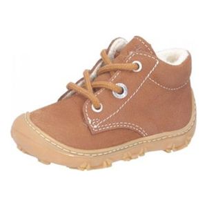 RICOSTA Boots COLIN von PEPINO für erste Schritte im Winter Winterschuhe Schnürer Lammwollfutter Barfuß-Schuh Jungen Mädchen uni curry Braun Größe 22