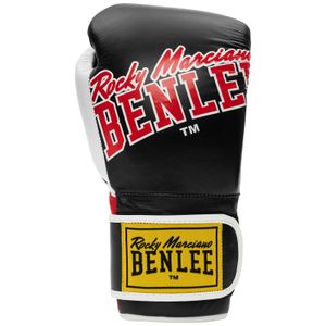 Boxhandschuhe aus Leder BANG LOOP Black/Red 12 oz Benlee