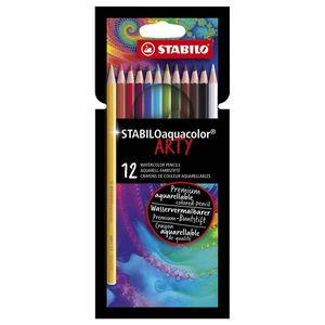 STABILO pastelky aquacolor ARTY 12 ks v papírové krabičce