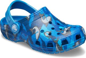 crocs Classic Shark Clog Kids Prep Blau Croslite Größe: 22/23 Normal