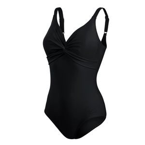 Speedo Brigitte Badeanzug für Damen mit Brustunterstützung , Farbe:Schwarz, Größe:42