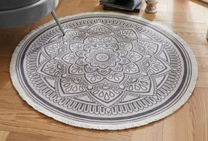 Teppich "Mandala", rund, Ø 120 cm, mit dekorativem Muster, Läufer, Vorleger, Wohnzimmerteppich