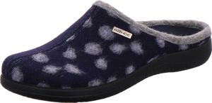 Rohde Damen Hausschuh Pantoffel Softfilz 6551 Bari, Größe:37 EU, Farbe:Blau