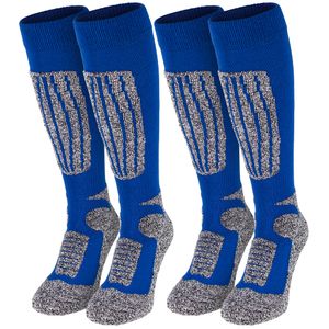 Black Snake® 2 Paar Sportsocken Socken für Herren und Damen Skisocken Snowboardsocken - 39/42 - Blau