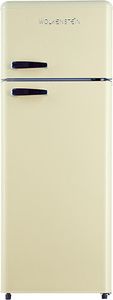 WOLKENSTEIN Retro Kühl-Gefrierkombination Kühlschrank GK212.4RT creme 211 L E