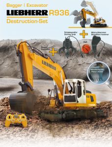 Jamara Bagger Liebherr R936 1:20 2,4GHz Destruction-Set