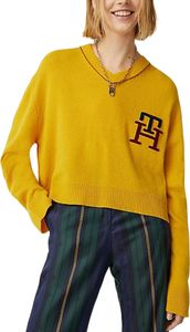 Tomy Hilfiger Damen THL Pop V Neck Wollpullover XXL