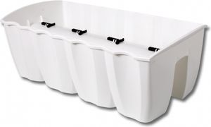 Nohel Garden Truhlík CROWN na zábradlí plastový 58x28cm