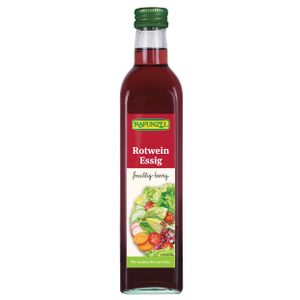 Rapunzel 1050400, 500 ml, Glasflasche, Salat, Rotweinessig* *kontrolliert biologischer Anbau, Italien, 79 kJ