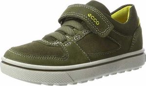 ECCO Glyder Kinder Halbschuhe aus braunem Leder zum Schnüren mit Klettverschluss 30