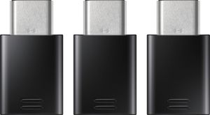 Samsung Adapter Micro-USB auf USB Typ-C 3 Stück schwarz