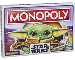 Hasbro F2013 - Brettspiel - Monopoly Star Wars Mandalorian Gesellschaftspiel Baby Yoda Englisch