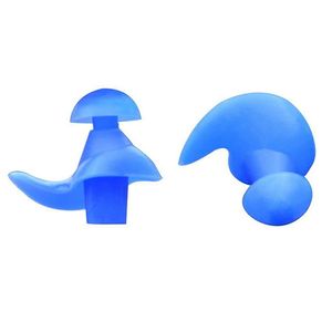 5 Paar Weiche Silikon-Ohrstöpsel Mit Geräuschunterdrückung Für Schlaf-Schwimm-Konzert-Ohrstöpsel Blau