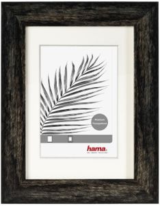 Hama 66719 Kunststoffrahmen Bilderrahmen-Galerie Madrid Schwarz 3x13x18cm 25x55c