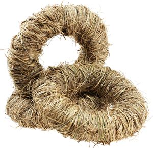 Dekokranz Heukranz Naturkranz Sommerkranz Osterdeko Trockenblumen Ø20cm 3St